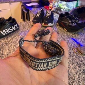 Dior Black and Cream Bracelet